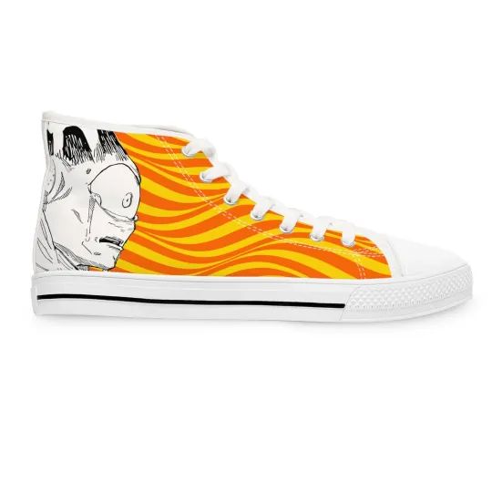 Discover Orange Women High Top Sneakers Shoes JJK anime manga jogo fan art Cursed Spirit