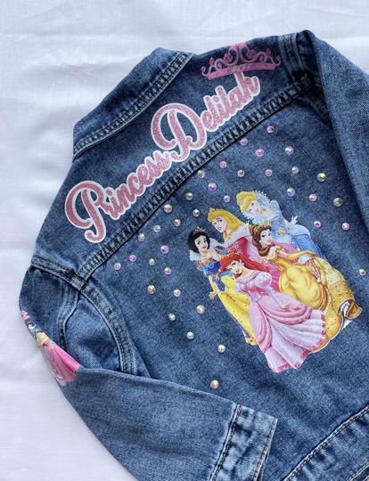 Discover Princess Custom Denim Jacket, Gift For Fans