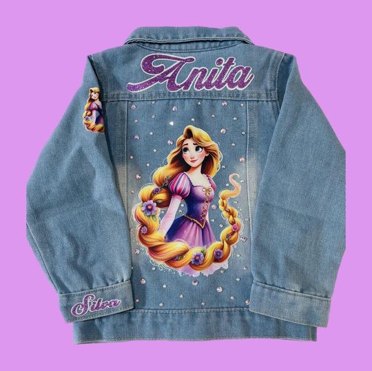 Discover Rapunzel Custom Denim Jacket, Gift For Fans