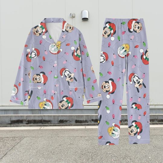 Discover Disney Character Pajamas Set, Cute Disney Family Pajamas, Magic Kingdom Matching PJs, Disney Trip Pajamas For Women Men Kids