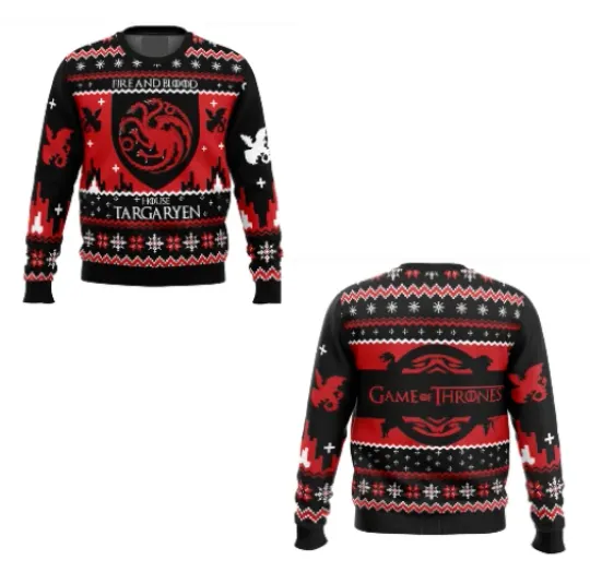 Discover Game Of Thrones House Targarzen Ugly Sweater