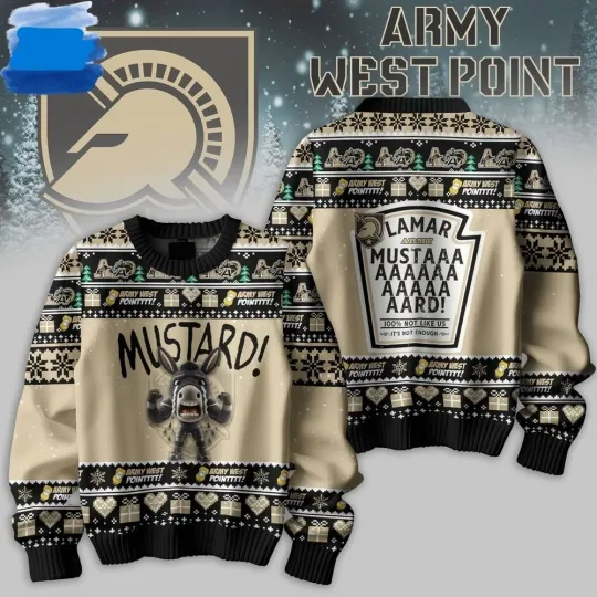 Discover Army West Point X Kendrick Lamar Mustard Ugly Sweater