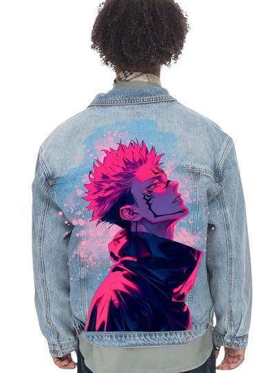 Discover Hand-Painted Anime Jean Jacket: Custom Wearable Art