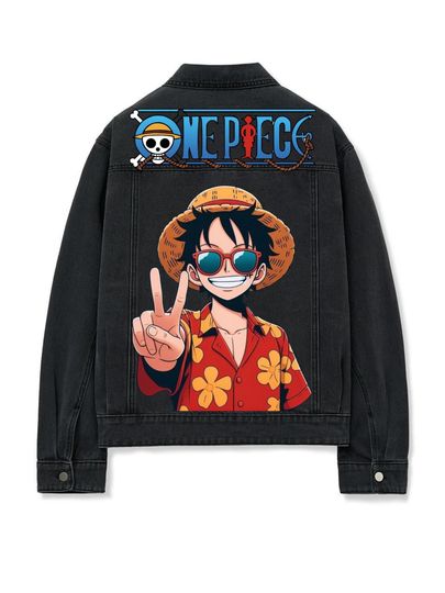 Discover Hand-Painted Anime Denim Jacket: Custom Personalized Clothing