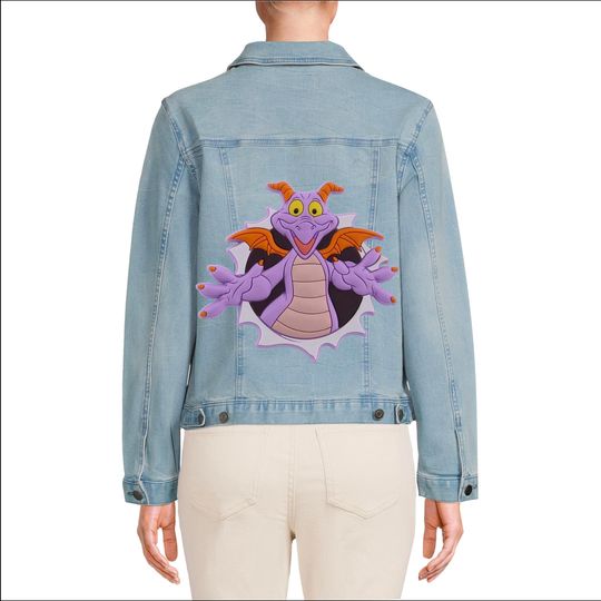 Discover Figment Denim Jacket  Unique Custom Design for Disney Fans.