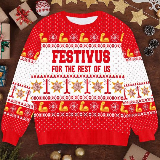 Festivus Ugly Christmas Sweater - For the Rest of Us