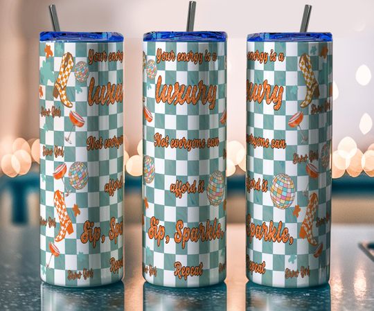 Discover Pack of 6 Showgirl Tumbler Wrap 20oz,- Cartoon  -  Sublimation Design
