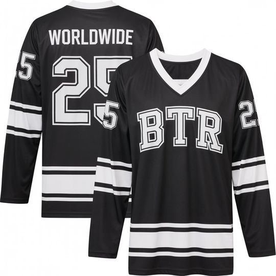 Discover Personalized Hockey Jersey, Black and White Custom Name and Number Hockey Jersey