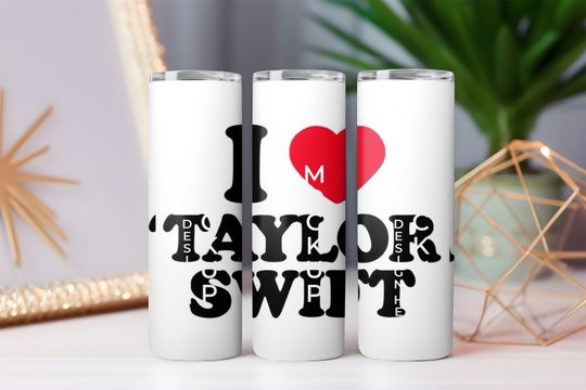 Discover I Love Taylorr Swifts Tumbler Wrap | Minimalist taylor version Design | 20oz Skinny Sublimation PNG