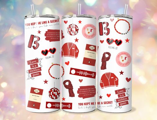 Discover TS 20 oz Skinny Tumbler Sublimation Wrap Design Digital Download
