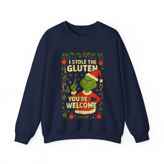 Discover Funny Christmas Jumper Sweatshirt - I Stole The Gluten You Are Welcome - Holiday