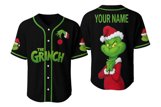Discover Personalized The funny character Baseball Jersey Shirt, Custom Name Christmas Baseball Jersey, Funny funny character Santa Jersey, Xmas Gift for Men Women