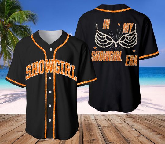 Discover Custom In My Showgirl Era Baseball Jersey, Country Music Fan Tee, Cute Showgirl Graphic T-Shirt, Vintage Era Merch Gift for Her, Jersey Team