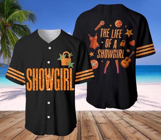 Discover Custom In My Showgirl Era Baseball Jersey, Country Music Fan Tee, Cute Showgirl Graphic T-Shirt, Vintage Era Merch Gift for Her, Jersey Team