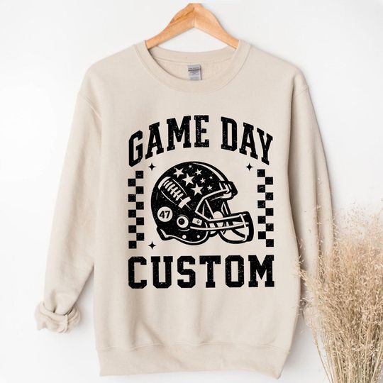 Game Day Custom Unisex Sweatshirt, Football Season Shirt, High School Football
