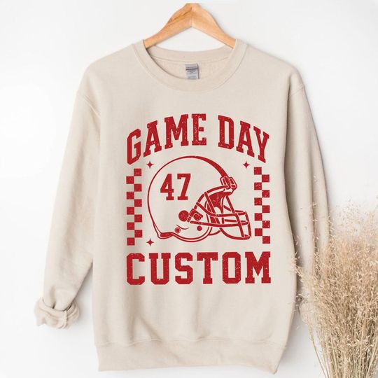 Game Day Custom Unisex Sweatshirt, Football Season Shirt, High School Football