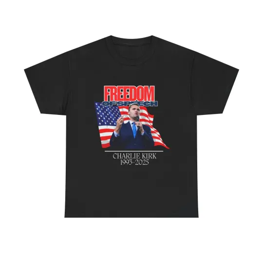 Discover Charlie Kirk Freedom of Speech T-Shirt