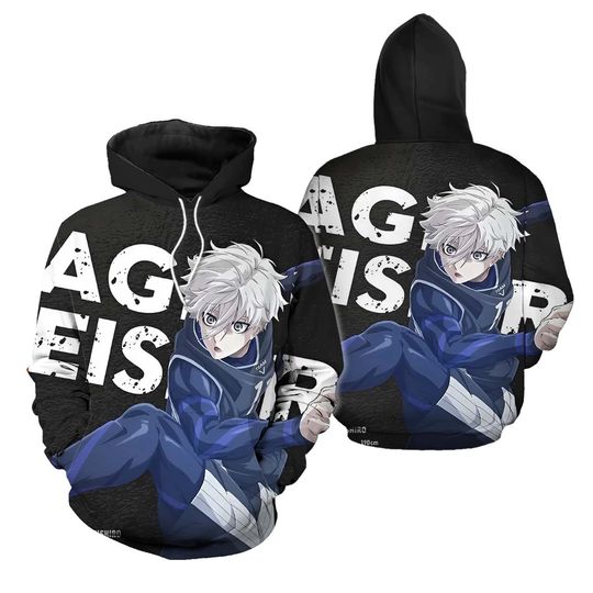 BLUE LOCK Anime Manga Hooded Sweatshirt Hoodie Pullover Sweater Coat