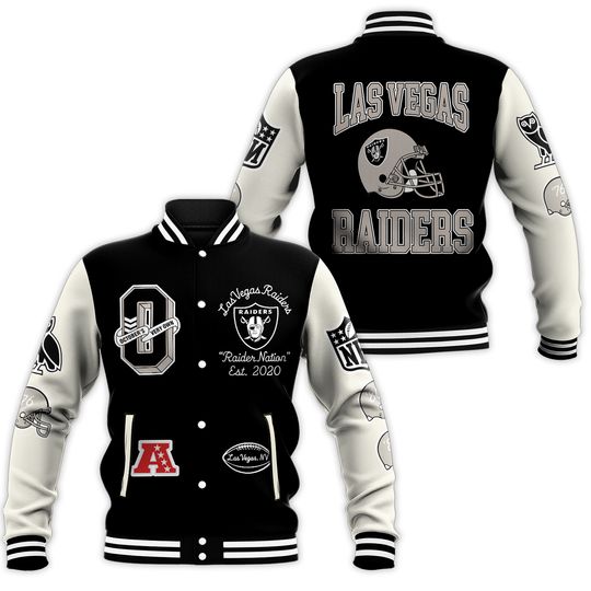 Las Vegas Football Raiders Baseball Jacket