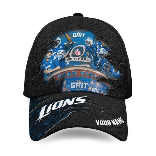 Personalized Detroit Lions Classic Cap, Detroit Lions Champions Football Cap, Game Day Football Cap