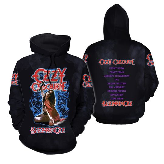 Ozzy Osbourne Band Blizzard Of Ozz 3D Hoodies S-5XL