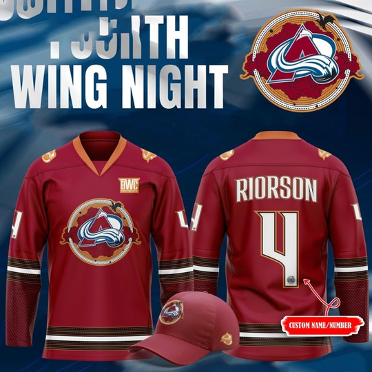 Colorado Avalanche x Fourth Wing Night 2025 Hockey Jersey