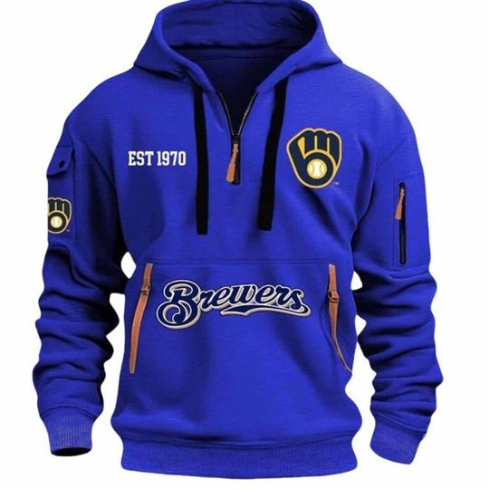 2025 Brewers Est 1970 Quarter Zip Hoodie