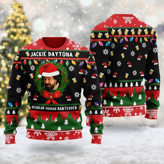 Discover Regular Human Bartender Sweater, TV Series Ugly Christmas Sweater, Xmas Sweatshirt, Christmas Gift For Men Women Kid