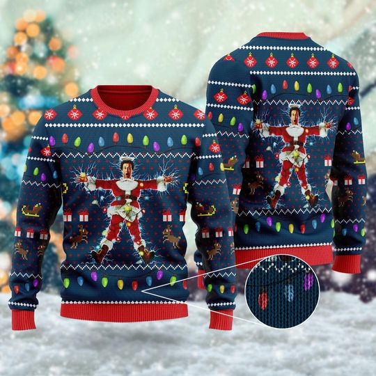 Discover Xmas Vacation Ugly Christmas Sweater, Slapstick National Xmas Sweatshirt, Christmas Gift For Men Women Kid, 1989 Movie Christmas Sweater