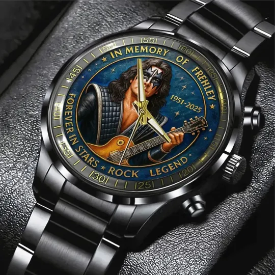 Discover Ace Frehley Black Stainless Steel Watch