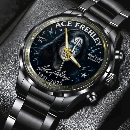 Discover Ace Frehley Black Stainless Steel Watch