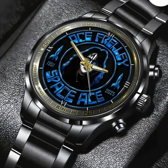 Discover Ace Frehley Black Stainless Steel Watch