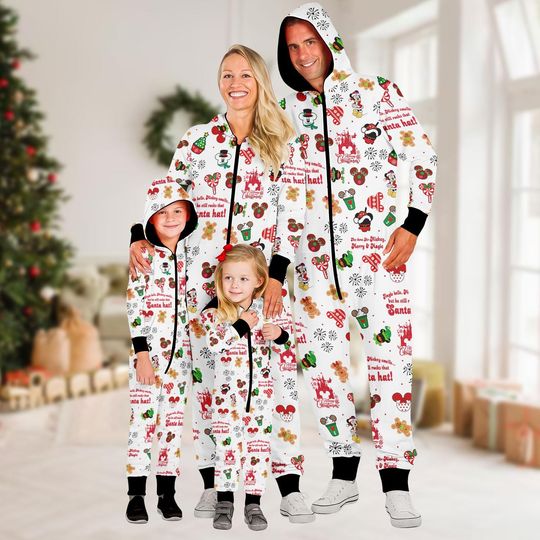 Discover Disney Gingerbread Christmas Family Onesie Pajamas, Funny Holiday Jumpsuit, Onesie Xmas Sleepwear For Men Women Kids, Festive Gift