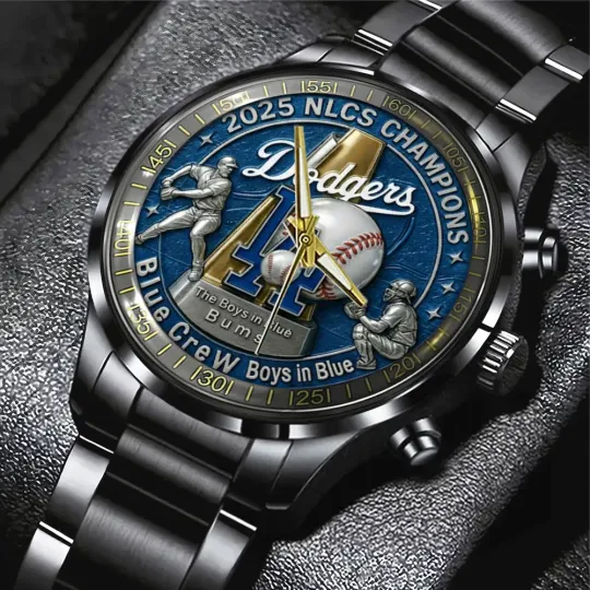 Discover LosAngele Dodger WinCraft 2025 National League Champions Black Stainless Steel