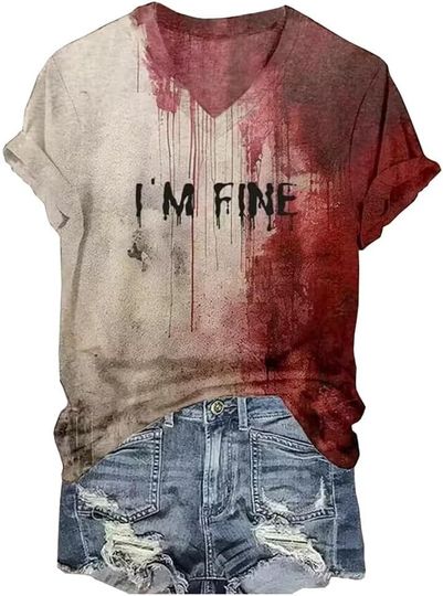 Discover Problem Solved Bloody Shirt - Halloween Blood Horror T-Shirt Funny Gift with Blood Splatter Top