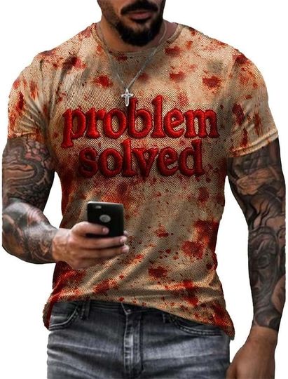 Discover Generic Im Fine Bloody Shirt Halloween Bloody Cloth Men Horror Tshirts Funny Shirts Gift