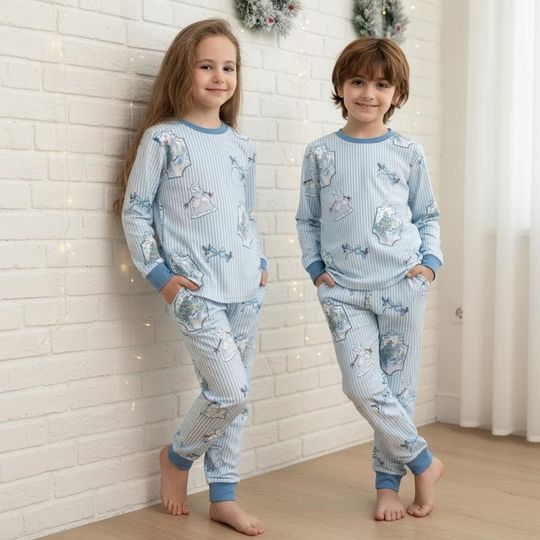 Discover Disney Coquette Bow Cinde Christmas Pajamas Set, Cinde Castle Jaq Gus Holiday Sleepwear, Disney Family Holiday Matching Pajamas
