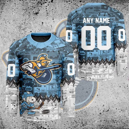 Discover Custom Atlanta Gladiators Peanutss 75th Anniversary Hockey Shirt Fan Gear Gift