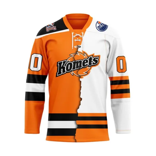 Discover Personalized Fort Wayne Komets Mix Design Lace Hockey Shirt Men's Fan Gear Gift