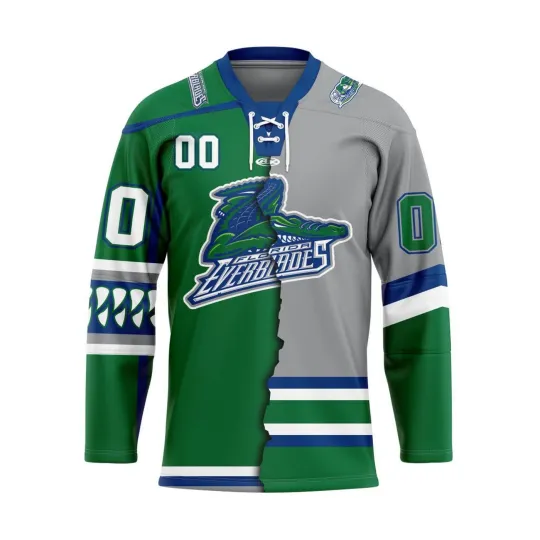 Discover Personalized Florida Everblades Mix Design Lace Hockey Shirt Men's Fan Gear Gift