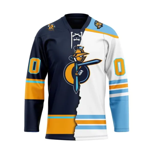 Discover Personalized Atlanta Gladiators Mix Design Lace Hockey Shirt Men's Fan Gear Gift