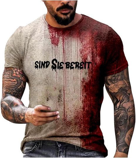 Halloween Shirts for Men Pumpkin Shirt Womens Im Fine Fun Pumpkins Printed Casual Short Sleeve Mens Tshirt