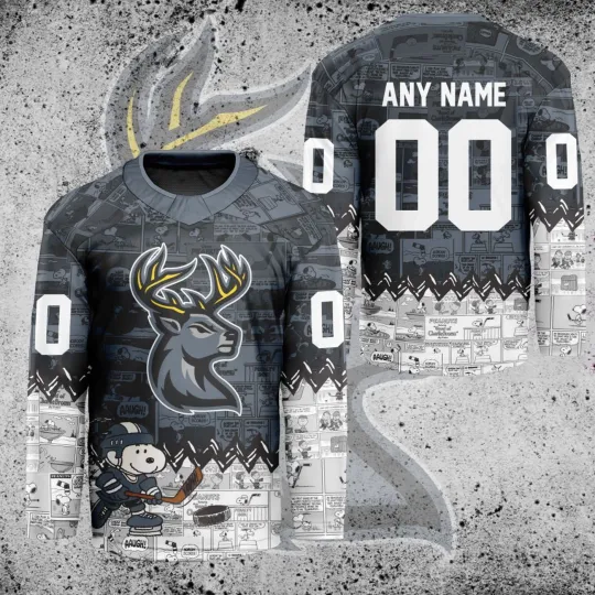 Discover Personalized Iowa Heartlanders Peanutss 75th Anniversary Hockey Shirt Fan Gear