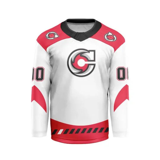 Discover Personalized Cincinnati Cyclones Away V-shaped Hockey Shirt Men's Fan Gear Gift