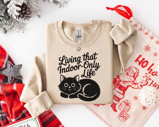 Discover Stylish Unisex Cat Hoodie - Cozy Cotton Sweatshirt Gift for Homebodies - t-shirt | tee, Perfect Gift for Any Occasion Soft Premium Cotton Bl