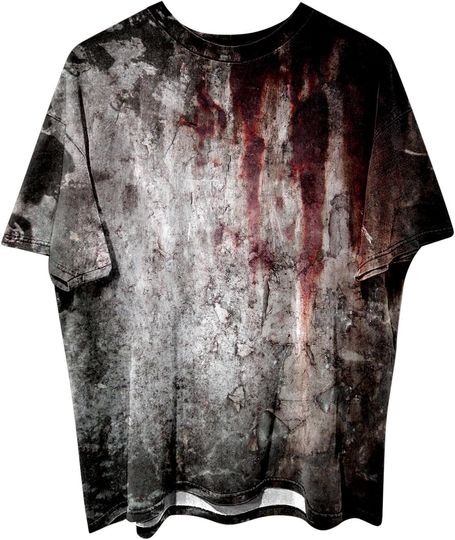 Discover Halloween Shirts for Men Women Horror T Shirt Graphic Tees Funny Bloody Gifts Nights Clothes Mens Tshirts Adult Pjs