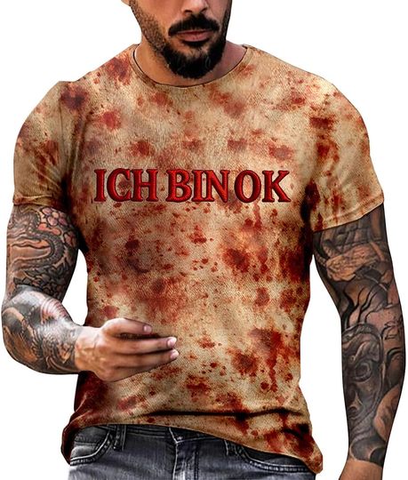 Discover Mens Halloween Shirt Tshirts Ghost Problem Solved Costume Funny Pumpkin T-Shirt Shirts for Men Pajamas Clothes Tee