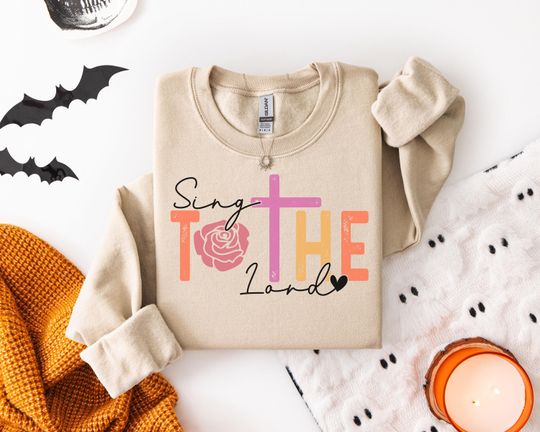 Discover Uplifting Christian Sweatshirt for Churchgoers Choir Members with Cross Rose Graphic Inspirational Design