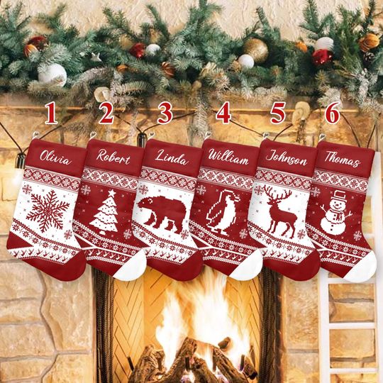 Discover Christmas Stockings Knit, Holiday Dcor Stocking Christmas Decor, Personalized Dog Stocking, Farmhouse Christmas Holiday