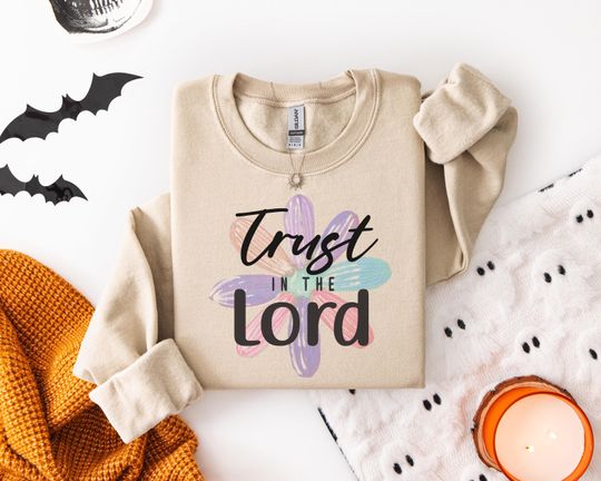 Discover Inspirational Christian Sweatshirt for Spiritual Comfort with Watercolor Flower Design